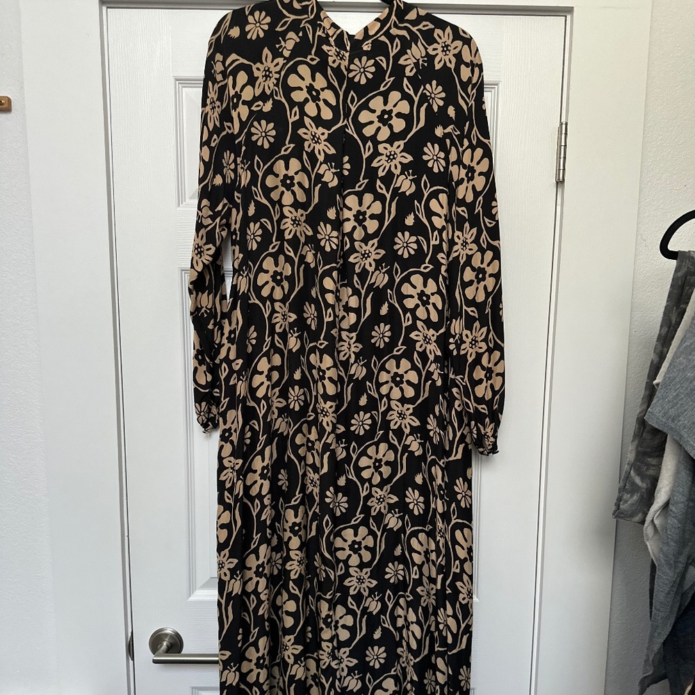 Natalie Martin Silk Fiore Maxi Dress - L - Picture 3 of 3